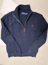 POLO RALPH LAUREN Herren Pullover Blau 1/4 Zip Tight Knit SP