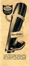 Rieker Schuhe REITSTIEFEL MARSCHALL  Historische Reklame der 40er Jahre