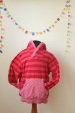 Finkid Kapuzen Pullover geringelt Pink Rot Gr. 110/120 5-6Y TULVA