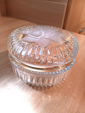 Glasdose Schale, Bleikristall