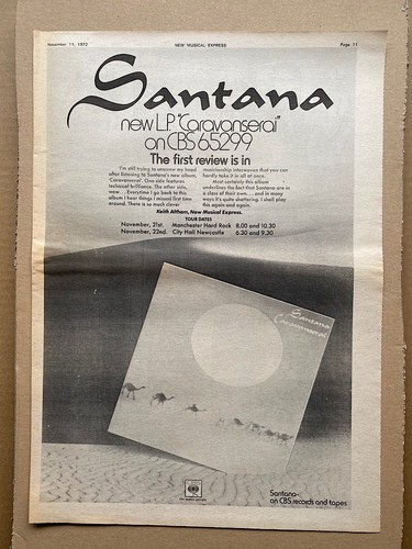 Santana caravanserai poster - caravanserai,