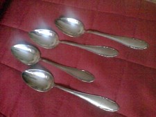 4 Menülöffel WMF  90er Silberauflage Top