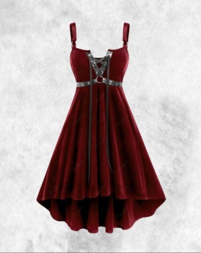 Neu gothic weinrot samt - gothic,
