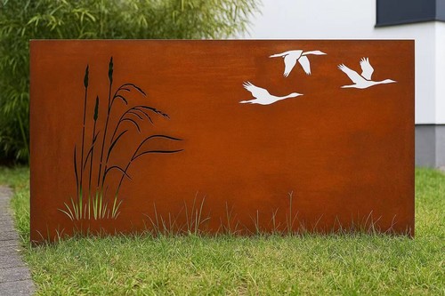 Edelrost garten sichtschutz - edelrost,