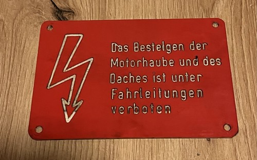Altes eisenbahn warnschild - altes,