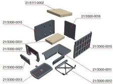 Camina & Schmid Olsberg Rost Rechteckrost 330 x 210 mm für Heizeinsatz Format 6