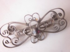 43225 antike Granat Brosche