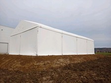 10x20x4 NEU PCV Lagerzelt Leichtbauhalle Industriezelt Lagerhalle Montage