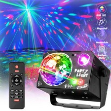 Discokugel Lights Lichteffekt RGB LED Bühnenlicht Musikgesteuert DJ Party Lampe