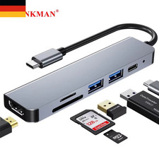 USB-C 6in1 Hub Adapter HDMI 4K