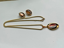 SetHalskette goldfarben mit