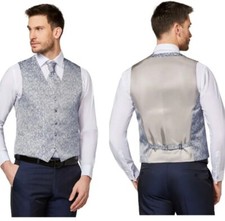 DIGEL Set: Weste, M edles Plastron & Einstecktuch Hochzeitskrawatte Paisley Loy