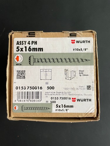 Würth holzschrauben assy - holzschrauben,
