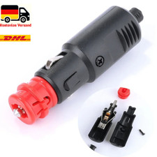 Zigarettenanzünder-Stecker 12V 24V mit Sicherung 8A KFZ Auto Adapter DIN Norm