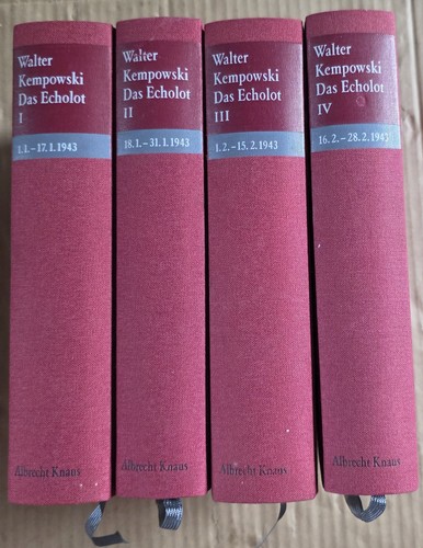 Walter kempowski das echolot - -,