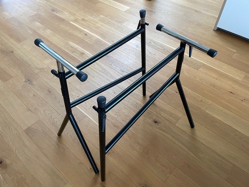 Paar stahlrohr tischbock - 1, stahlrohr-tischbock