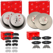 TRW BREMSSCHEIBEN + BELÄGE VORNE + HINTEN passend für FORESTER OUTBACK