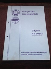 Original Ersatzteilliste Hercules DKW Citybike C1 508 M