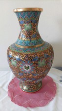 Cloisonne vase china mit - cloisonne,