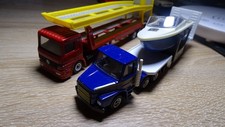 Siku 1:87 Mercedes Benz Autotransporter und Tieflader mit Boot  Top