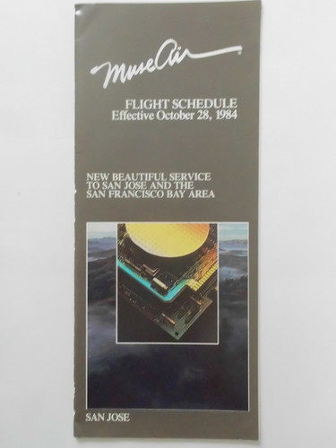 System timetable muse air - timetable, 1984