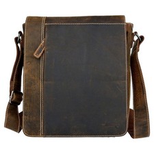 Ven Tomy Büffelleder Damen Herren Umhängetasche Messenger-Bag Handtasche braun