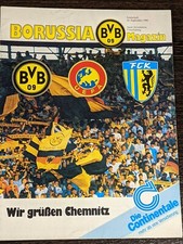 Programm EC UEFA-Cup 1990 Borussia Dortmund - Chemnitz / FC Karl-Marx-Stadt CFC!