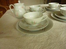 Kaffeeservice 5 Pers. Porzellan "Oscar Schlegelmilch" 50 / 60iger Jahre 19 Teile