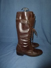 WEITSCHAFT STIEFEL SCHOKO GR 41 BONA PARTE GEBRAUCHT LEDER ECHTLEDER