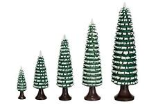 Ringelbaum mit Stamm grün/ weiß Holzbaum H= 6cm NEU Baum Dekoration Seiffen