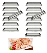 EDELSTAHL EXTRA BREIT 35mm Cannoli Schillerlockenform Spritztüllen Schaumrollen