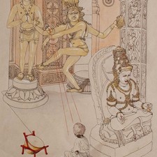 Indische Götter Shiva Vishnu
