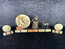 Antike Kaminuhr Marmor? Onyix