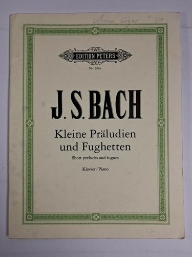 Noten bach kleine - noten:,