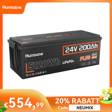 Humsienk 24V 200Ah 5120Wh