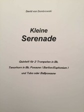 Musiknoten, Quintett für 2 Trompeten, Tenorhorn, Posaune (Bariton /Euphonium)...