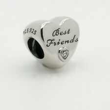 Original Pandora Best Friends Herz Charm Sterling-Silber Zirkonia 791727CZ Neu