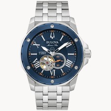 Bulova Marine Star Silber