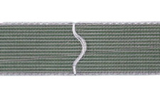 Raffrolloband 5cm Abstand zum AUFBÜGELN Gardinenband Transparent 17,5mm