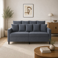 2 Sitzer Sofa Samt Couch