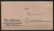 AM Post AFS Wohnungsbauabgabe 13.10.1949 Schwenningen n. Detmold