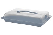ROTHO JOHN Party-Butler Kuchenbehälter Kuchenhaube Polypropylen Blau 43,5x29, cm