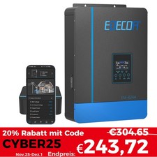 7000VA 48V Wechselrichter Hybrid Inverter Off-grid PV 55-450V MPPT 110A WIFI APP