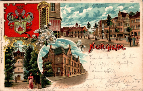 Litho gruß aus northeim - litho,