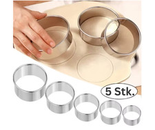 5 Stk Rund Edelstahl