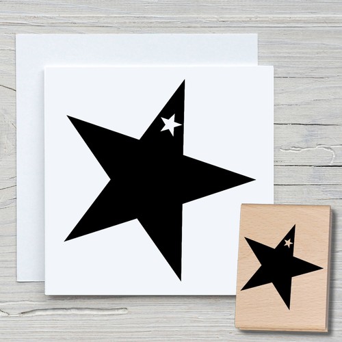 Stempel stern voll - stern,