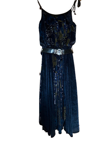 Abendkleid midi mit zipfeln - abendkleid,