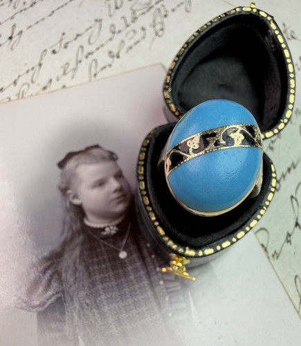 Ring 1870 emaille - ring, 585