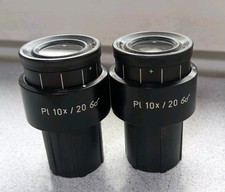 Zeiss Okular-Paar  Pl 10x/ 20 Br. (44 40 32) Steckd. 30 mm zum Mikroskop 