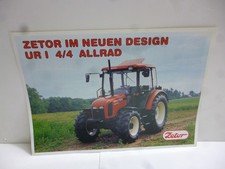 ZETOR UR I 4/4  ALLRAD Traktor Original Schlepperprospekt 2 Seiten